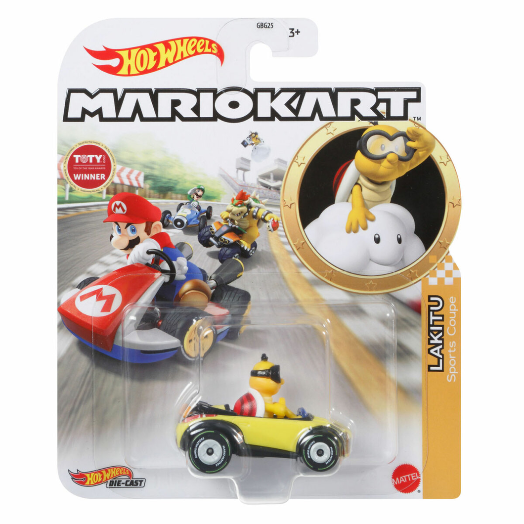 Mattel GRN16 Hot Wheels - Mario Kart Replica 1:64 Die Cast - Lakitu