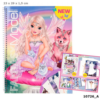 Depesche 0010726 Fantasy Model - Malbuch mit Stickern