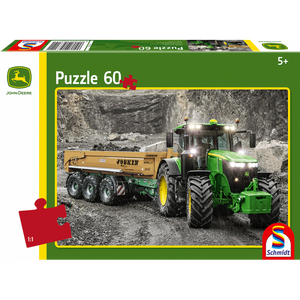 Schmidt Spiele 56314 Kinderpuzzle - John Deere Traktor 7310R - 60 Teile