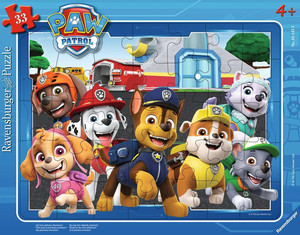 Ravensburger 05145 Kinder-Puzzle - Paw Patrol - # 33 - Rahmen-Puzzle - Auf zum nächsten Abenteuer!