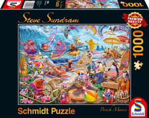 Schmidt Spiele 59662 Schmidt Puzzle - # 1000 - Steve Sundram - Beach Mania