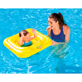 Bestway 77502009 Quadratischer Lernschwimmreifen - 1-2 Jahre - ca. 69 x 69 cm