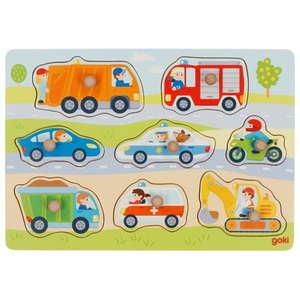 goki 57400 Puzzle - Steckpuzzle Fahrzeuge