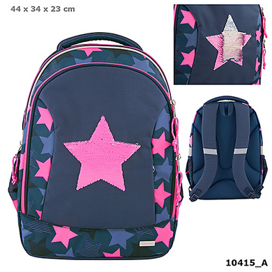 Depesche 010415 TOP Model - Schulrucksack Streichpaillette