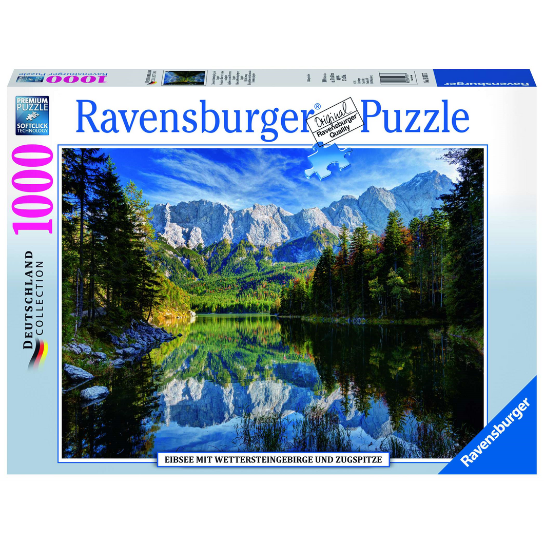 Ravensburger 19367 Erwachsenen-Puzzle - # 1000 - Eibsee mit Wettersteingebirge und Zugspitze