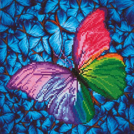 Needleart DD5-015 Diamond Dotz - Schmetterling pink-lila