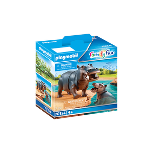 Playmobil 70354 Family Fun - Zoo - Flußpferd mit Baby