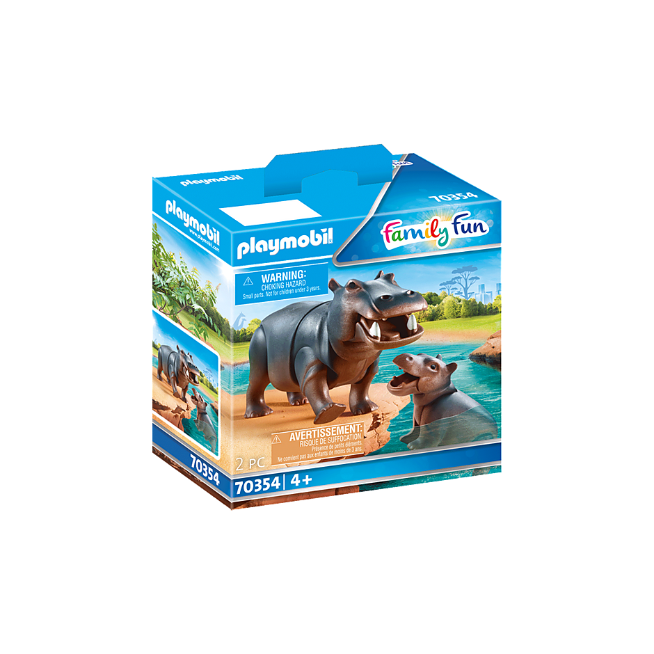 Playmobil 70354 Family Fun - Zoo - Flußpferd mit Baby