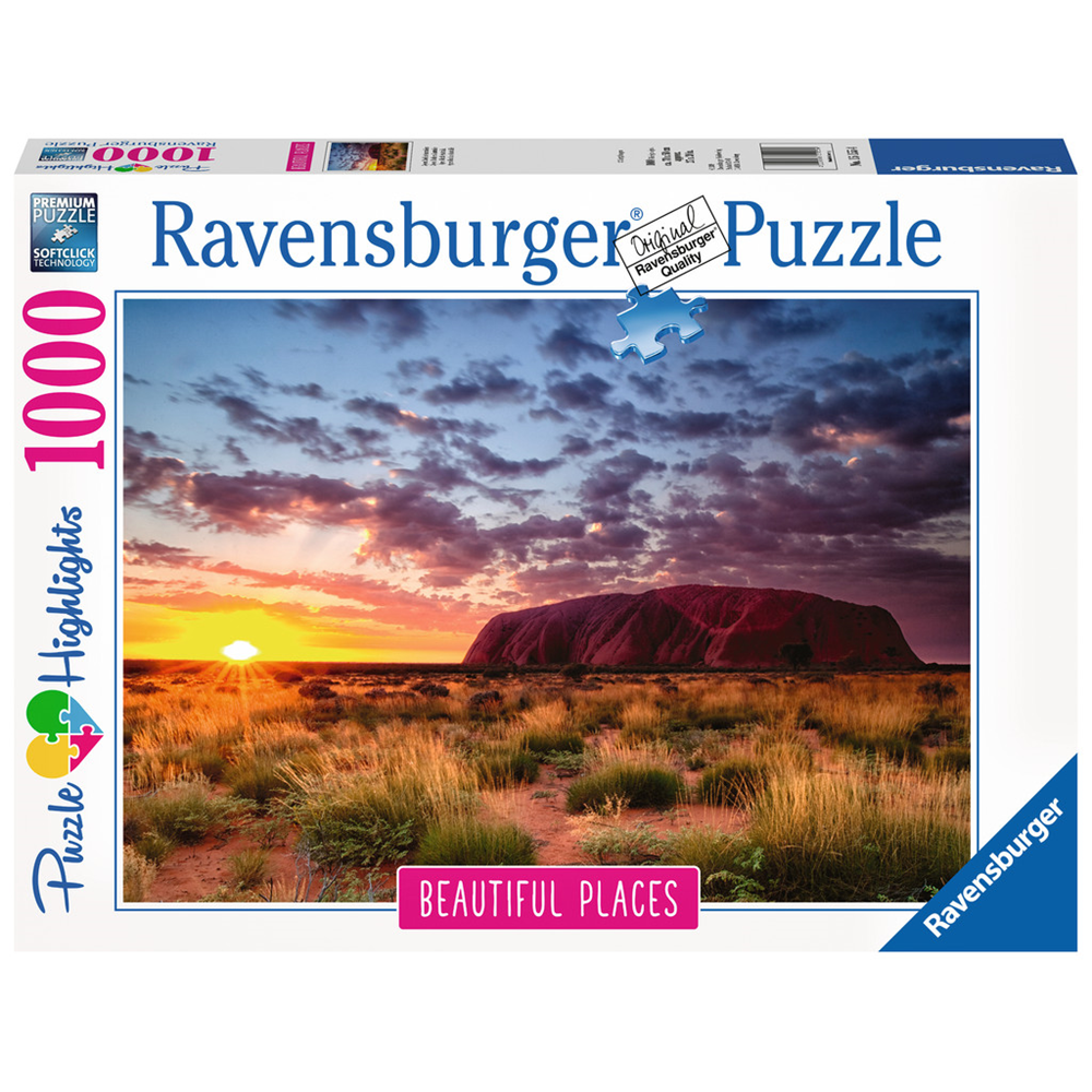 Ravensburger 15155 Puzzle 4 Puzzle Puzzle Puzzle - # 1000 - Ayers Rock in Australien