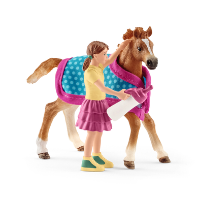 Schleich 42361 Horse Club - Fohlen mit Decke