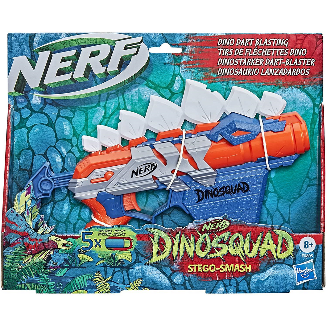 Hasbro F0805EU4 Nerf DinoSquad Stego Smash mit 5 Elite Darts