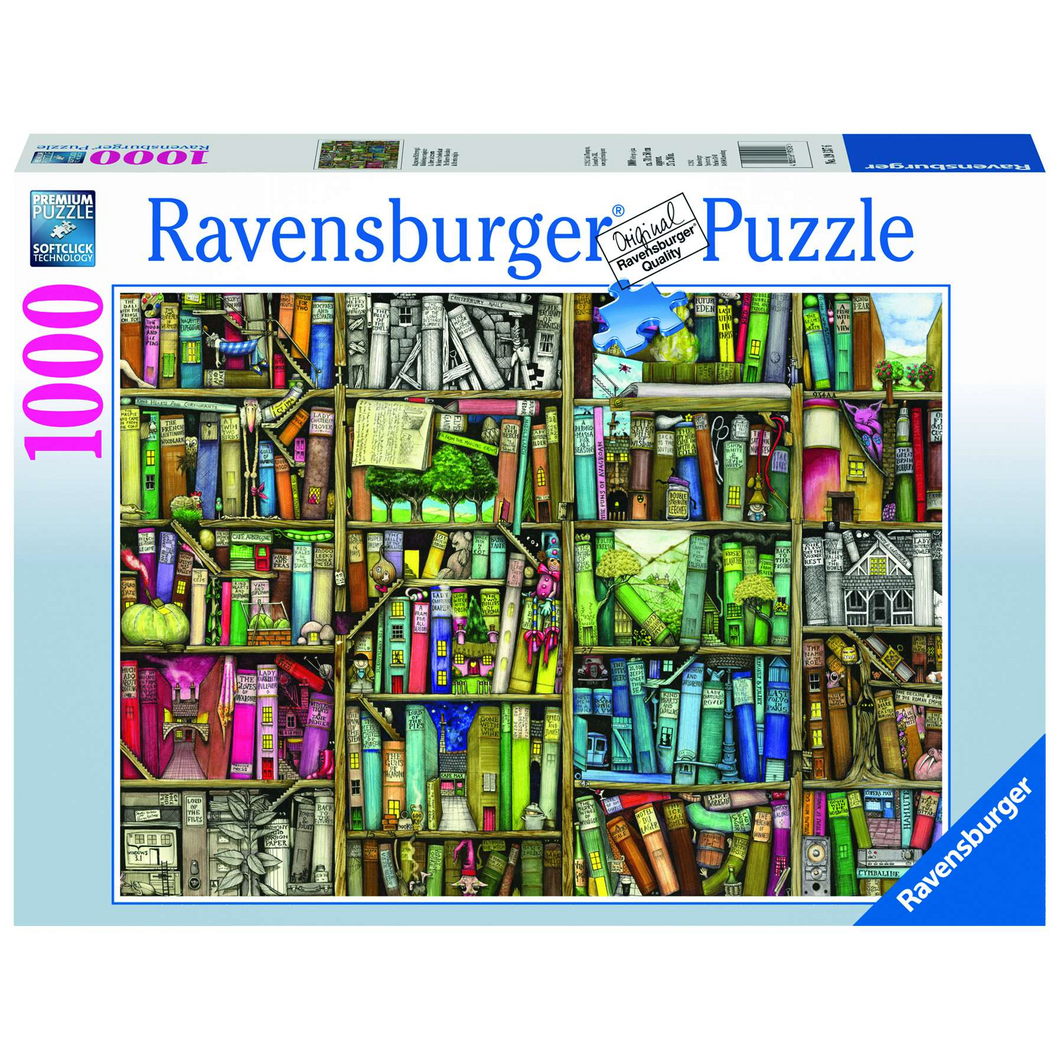 Ravensburger 19137 Erwachsenen-Puzzle - # 1000 - Magisches Bücherregal