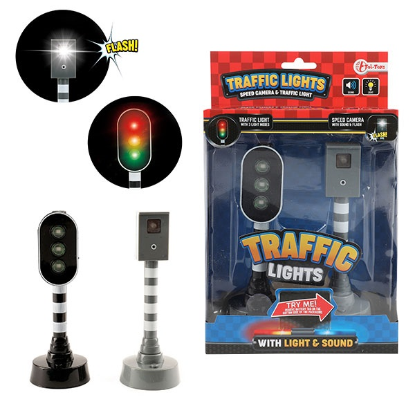 Toi-toys 14879A Police - Radarfalle und Ampel - Licht und Sound