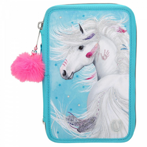 Depesche 10819 Miss Melody - 3-Fach Federtasche mit LED-Funktion