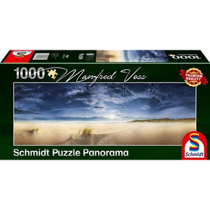 Schmidt Spiele 59623 Erwachsenenpuzzle - # 1000 - Panorama - Manfred Voss - Unendliche Weite - Sylt