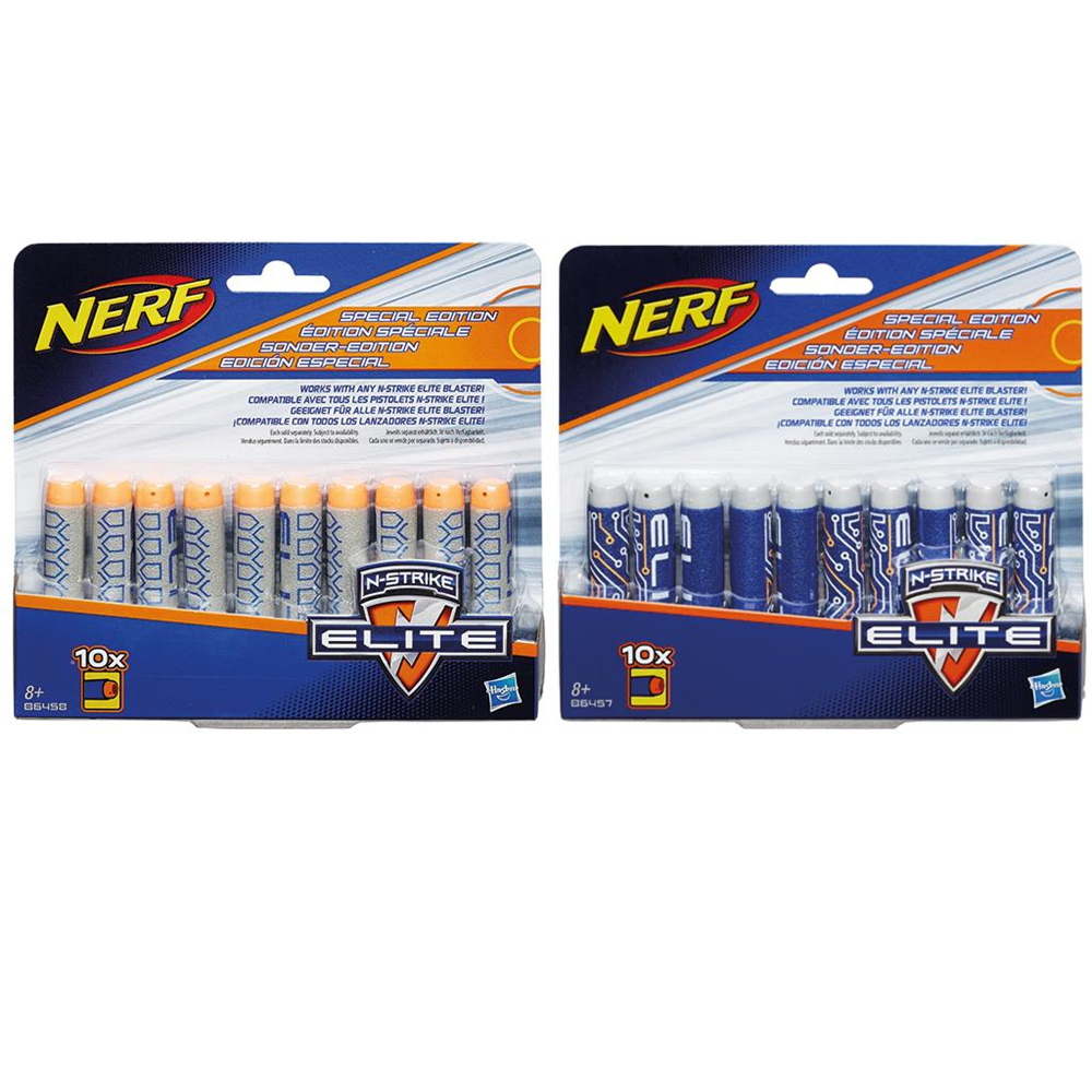 Hasbro B5571EU4 Nerf - N-Strike Elite - Dart Pfeile - 10 Stück - Sonderedition - farblich sortiert