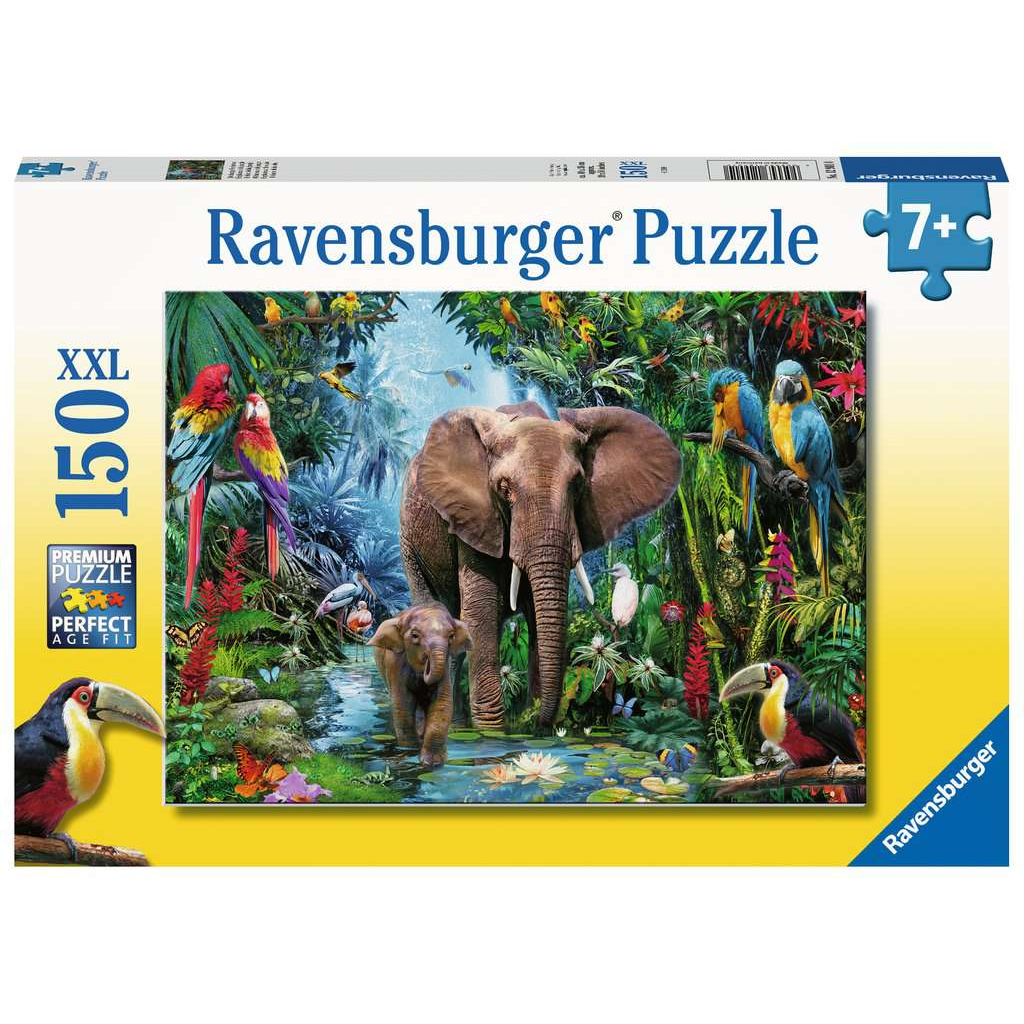 Ravensburger 12901 Kinder-Puzzle - # 150 - Dschungelelefanten