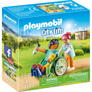 Playmobil 70193 City Life - Patient im Rollstuhl