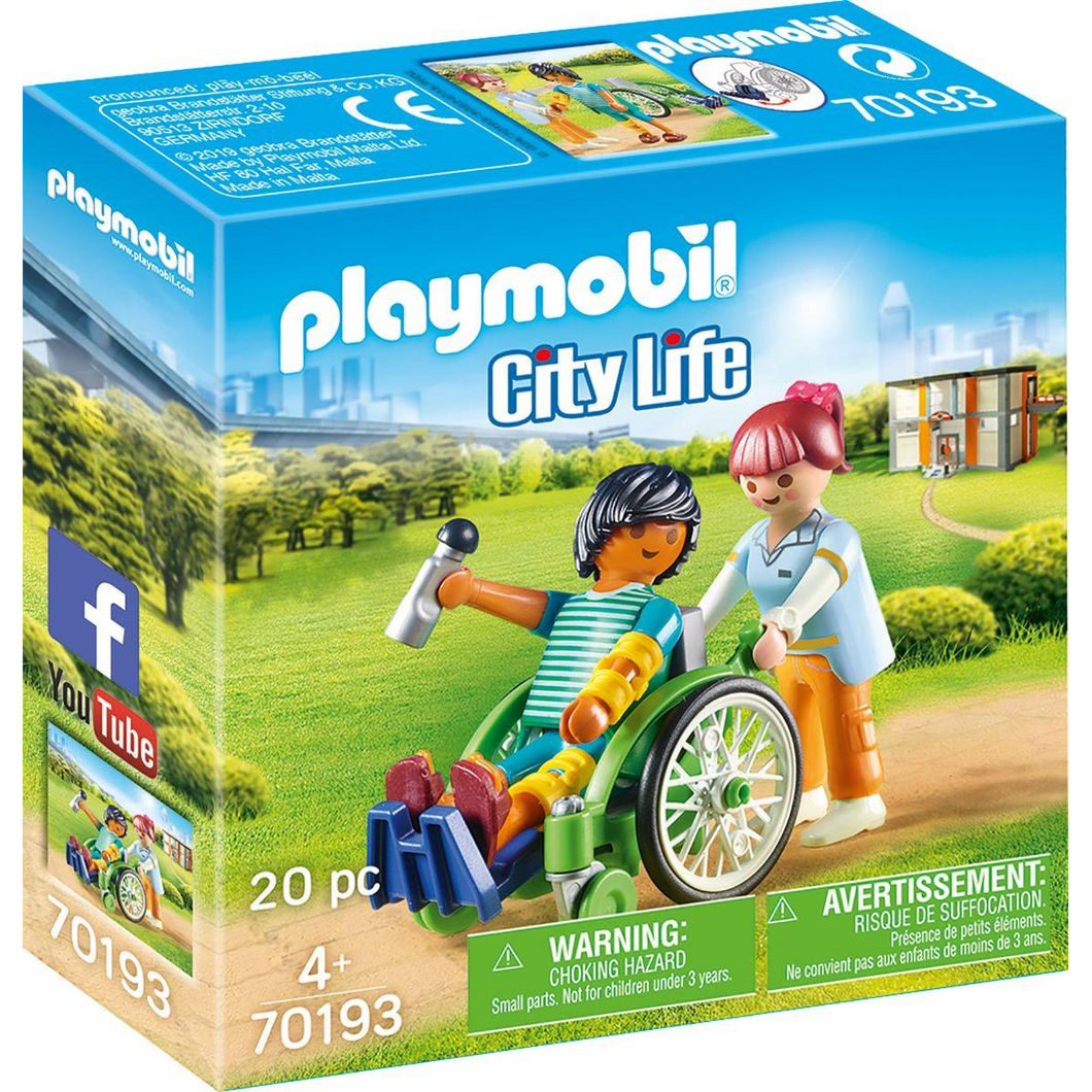 Playmobil 70193 City Life - Patient im Rollstuhl