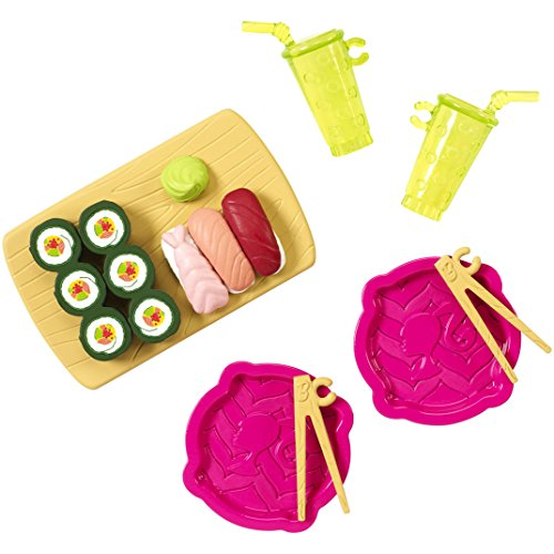 Mattel CFB51 Barbie - Accessories - Kochen - Sushi-Tablett und Zubehör