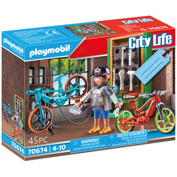 Playmobil 70674 City Life - Geschenkset 'E-Bike-Werkstatt