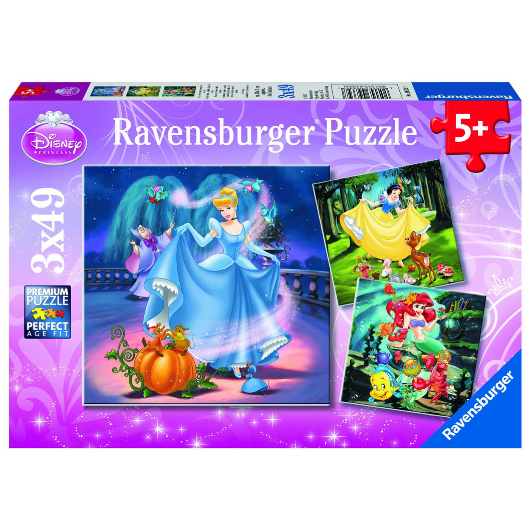 Ravensburger 9339 Erwachsenen-Puzzle Puzzle 07 - Disney Princess - Schneewittchen- Aschenputtel- Arielle