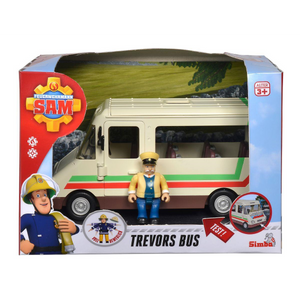 Simba Dickie 109251073 Simba Toys - Feuerwehrmann Sam - Trevors Bus mit Figur