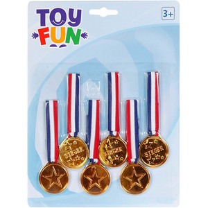VEDES 0084205711 Toy Fun - Medaillen am Band (6 Stück)