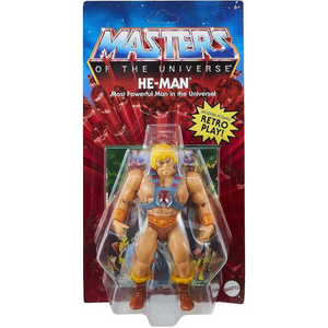 Mattel HGH44 Masters of the Universe -  Origins Actionfigur He-Man Vintage Head- 14 cm