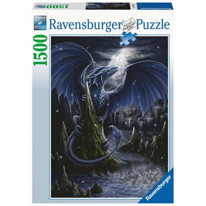 Ravensburger 17105 Erwachsenen-Puzzle - # 1500 - Der Schwarzblaue Drache