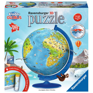 Ravensburger 11160 3D Puzzle - Kinderglobus in deutscher Sprache