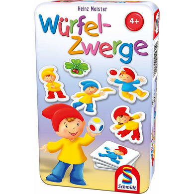 Schmidt Spiele 51431 Bring-Mich-Mit Metalldose - Würfelzwerge BMM Metalldose
