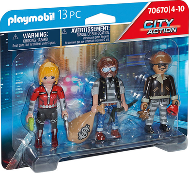 Playmobil 70670 City Action - Polizei - Figurenset Ganoven