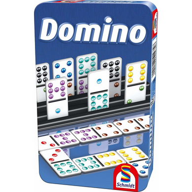 Schmidt Spiele 51435 Bring-Mich-Mit Metalldose - Domino