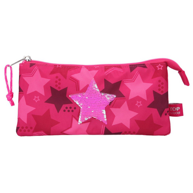 Depesche 10718 TOP Model - Fächerschlamper Streichpaillette Stern Pink