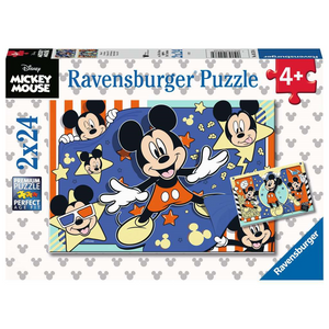 Ravensburger 05578 Kinder-Puzzle - Disney - Film ab! (2x24 Teile)