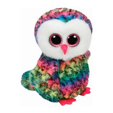 Ty 37143 Beanie Boos Glubschis L - Eule (multicolor) - Owen - ca. 24cm