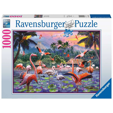 Ravensburger 17082 Erwachsenen-Puzzle - # 1000 - Pinke Flamingos