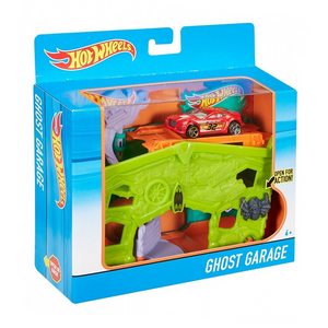Mattel DWL03 Hot Wheels - Ghost Geisterbahn Spielset zum Ausklappen