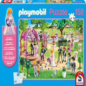 Schmidt Spiele 56271 Kinderpuzzle - Playmobil - Hochzeit - 150 Teile