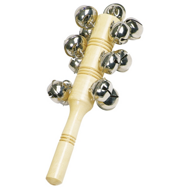 goki 15280 Musikspielwaren - Schellenstab mit 13 Schellen