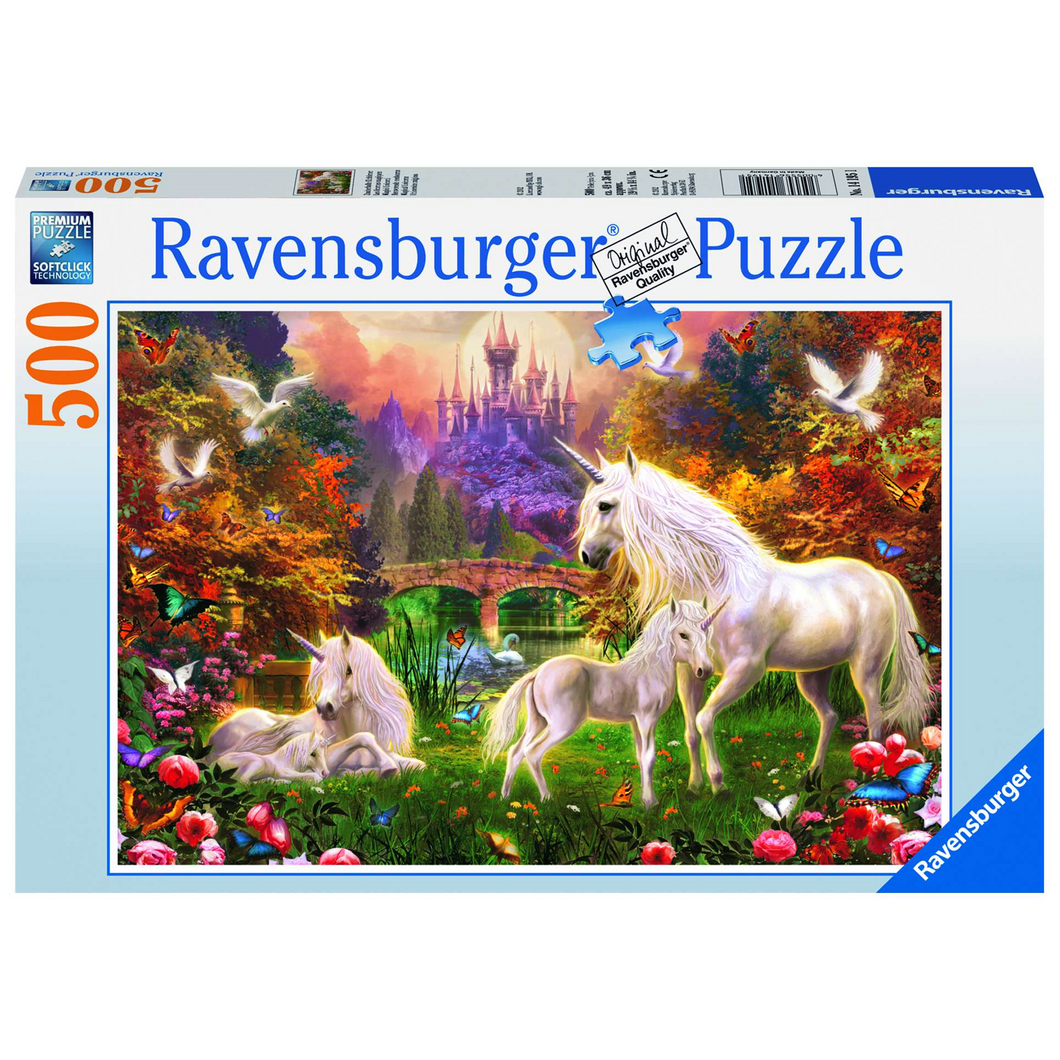 Ravensburger 14195 Erwachsenen-Puzzle - # 500 - Zauberhafte Einhörner