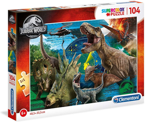 Clementoni 27196 Jurassic World - Supercolor - Puzzle Dinos - 104 Teile