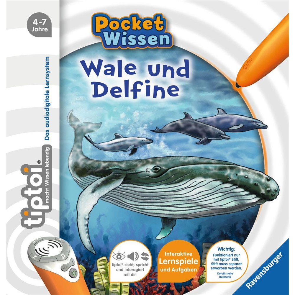 Ravensburger 006854 tiptoi ® Pocket Wissen: Wale und Delfine