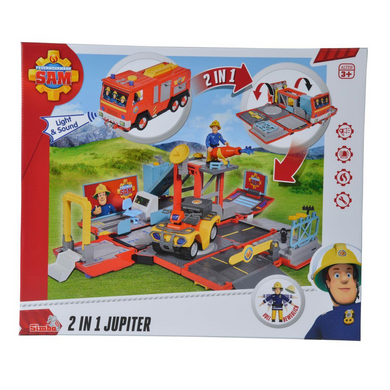 Simba Dickie 109251029 Simba Toys - Feuerwehrmann Sam - 2 in 1 Jupiter mit Sound