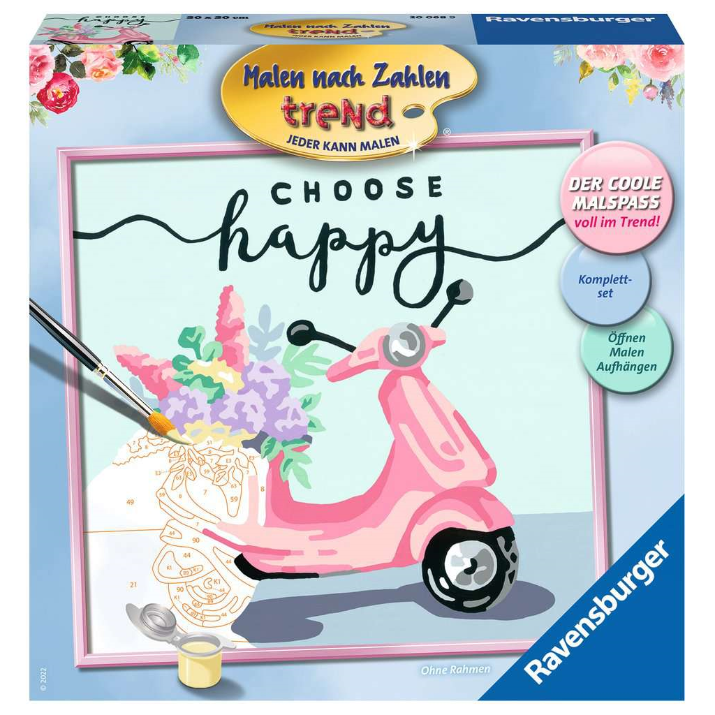Ravensburger 20068 Malen nach Zahlen - Choose happy