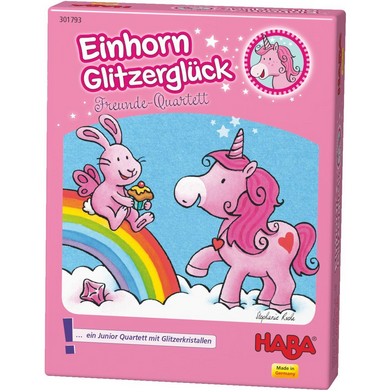 Haba 301793 Einhorn Glitzerglück - Freunde-Quartett