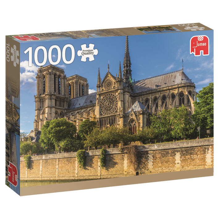 Jumbo Spiele 18528 Jumbo Puzzle - Notre Dame- Paris - 1000 Teile