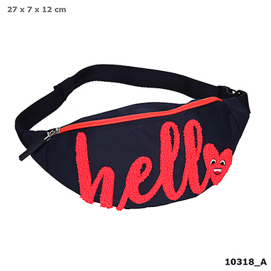 Depesche 010318 TOP Model - Bauchtasche HELLO - dunkelblau