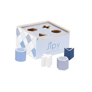 Otto Simon 3043 Jipy - Formen-Steck-Spiel aus Holz - Blau